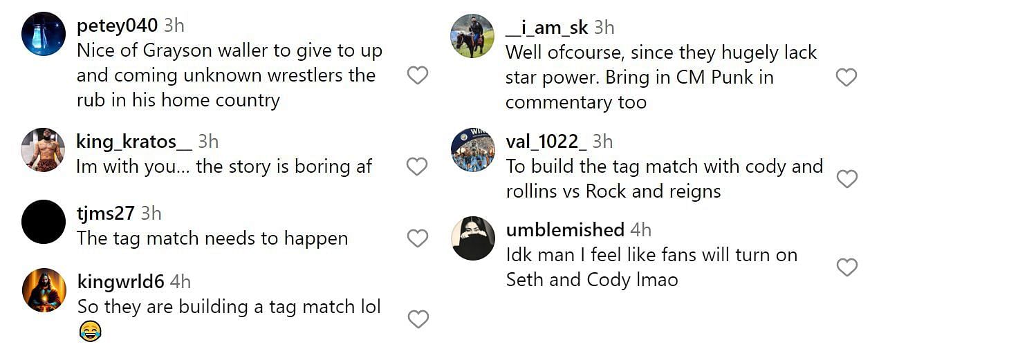 Other fan reactions to the Elimination Chamber news.
